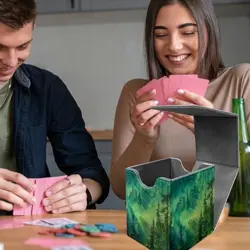 Forest Deck Box, MTG Commander Case for Trading Cards, 100+ Sleeved With PU 554 - Image 3