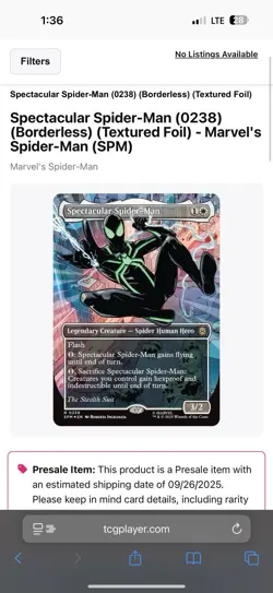 Spectacular Spider-Man (0238) (Borderless) (Textured Foil) Marvel's MTG - Image 1