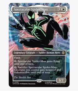 Spectacular Spider-Man (0238) (Borderless) (Textured Foil) Marvel's MTG - Image 2