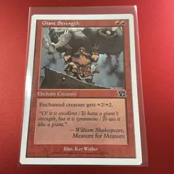 Giant Strength Sixth Edition (6ED) Magic English (Huge Strength) 181/350 MTG - Image 1