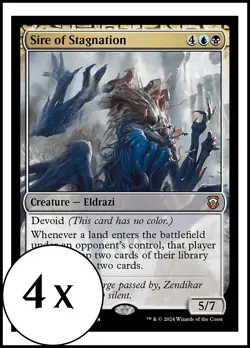 MTG - 4 x Sire of Stagnation - Modern Horizons 3 Commander - Playset 4x x4 - Image 1