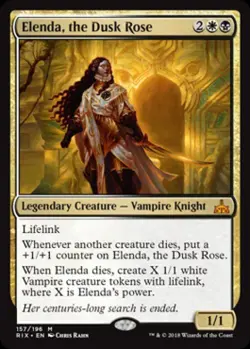 MTG English Elenda, the Dusk Rose NM Normal Rivals of Ixalan - Image 1