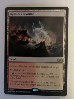 Restless Bivouac Wilds of Eldraine - MTG RARE - Image 1