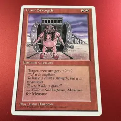 MTG Magic The Gathering Giant Strength Common LP - Image 2