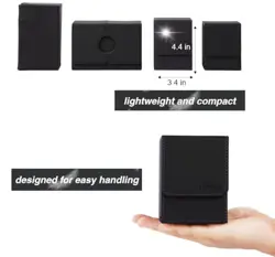 Venssu MTG Deck Box With Slot For Commander Display, Patented Black＆Grey - Image 5