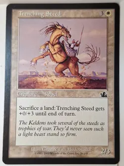Trenching Steed - Prophecy - Magic the Gathering MTG Nice! - Image 1