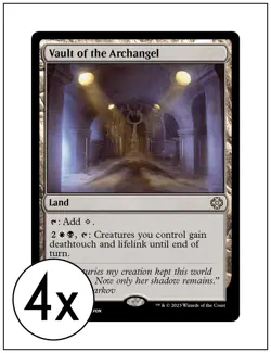 4x Vault of the Archangel, Lost Caverns of Ixalan Commander, Magic MTG NM - Image 1