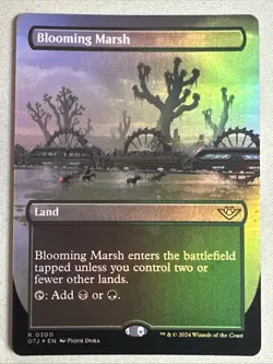 MTG / Blooming Marsh / OTJ / #300 / FOIL (Borderless) / Rare / NM - Image 1
