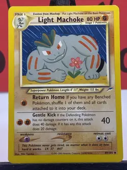 Light Machoke 49/105 Neo Destiny WOTC Pokemon TCG Regular Uncommon 1999 MP - Image 3