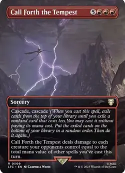Call Forth the Tempest (Borderless) Commander: the Lord of the Rings Foil - Image 1
