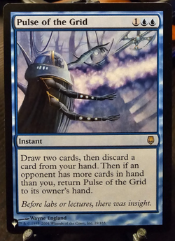 Pulse of the Grid The List Rare Magic the Gathering MtG NM - Image 1