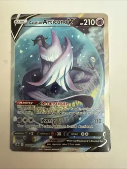 Pokemon Galarian Articuno V 170/198 Swsh06 Full Art Holo Ultra Rare - Image 1