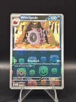 Pokemon TCG Whirlipede (Master Ball Pattern) 055/086 SV: Black Bolt NM - Image 1
