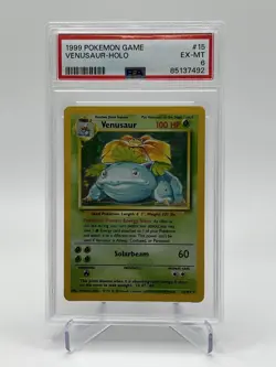 Venusaur #15/102 Holo Rare 1999 Pokemon Base Set PSA 6 - Image 1