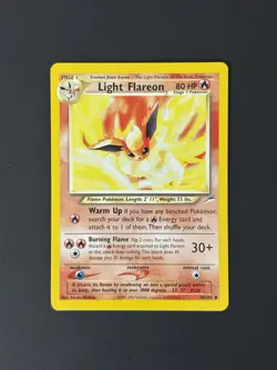 Pokemon TCG Light Flareon 46/105 Neo Destiny Unlimited Regular Uncommon - Image 1