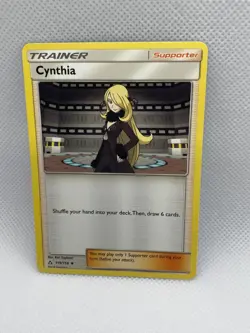 2018 Pokemon TCG Cynthia 119/156 Ultra Prism Uncommon Trainer Supporter - Image 1