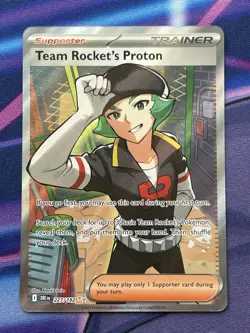 Pokemon TCG: Team Rocket's Proton 227/182 Destined Rivals Holo Double Rare NM FA - Image 1