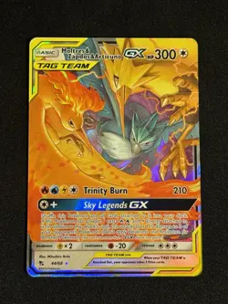 Moltres Zapados Articuno GX 44/68 Hidden Fates Pokemon TCG NM MINT - Image 1