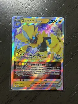 Pokemon TCG Zeraora VSTAR 055/159 Holo Rare Crown Zenith - Image 1