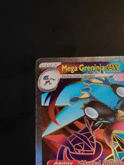 Pokemon Chaos Rising Mega Greninja EX 100/086 Secret Rare Holo - Image 3