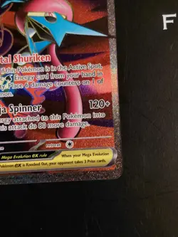 Pokemon Chaos Rising Mega Greninja EX 100/086 Secret Rare Holo - Image 5