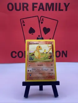 Charmander 46/102 Base Set WOTC Pokemon TCG Regular Common 1999 MP - Image 1