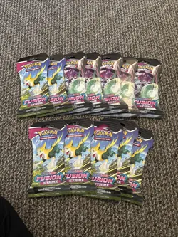 Pokemon TCG: Sword and Shield Fusion Strike x1 Sleeve Booster Pack Sealed - Image 1