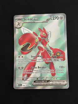 Scizor ex 195/162 SV05: Temporal Forces Holo Pokemon TCG - NM - Image 1