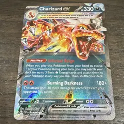 Pokemon TCG Charizard ex 054/091 Paldean Fates Double Rare Holo 330 HP EN - Image 1