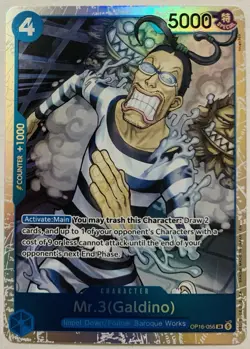 One Piece #OP16-056 - Mr.3 (Galdino) (SR) New - 🔥 - Image 1