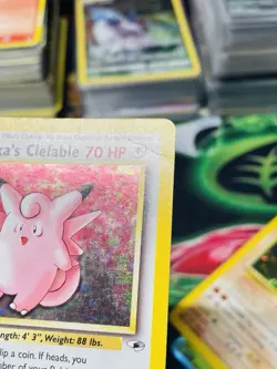 Pokemon Erika's Clefable 3/132 WotC Gym Heroes Unlimited Holo Rare HP - Image 3