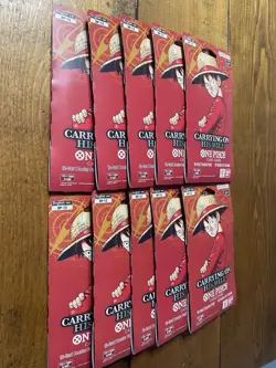 One Piece OP-13 Carrying On His Will Sleeved Booster Packs - Lot of 10 - SEALED - Image 2