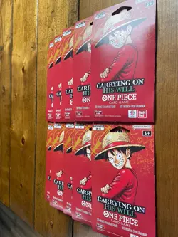 One Piece OP-13 Carrying On His Will Sleeved Booster Packs - Lot of 10 - SEALED - Image 3