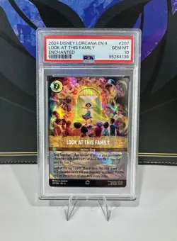Disney Lorcana Look At This Family 207/204 Enchanted PSA 10 GEM MINT - Image 1