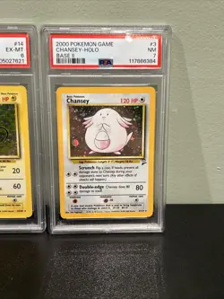 Pokemon Base Set/bs2 Raichu Holo PSA 6 And Chansey PSA 7 2 Card Holo Lot Vintage - Image 3
