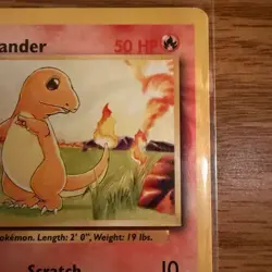 Charmander unlimited Base Set Common 46/102 - Vintage WOTC Pokemon Card LP - Image 4