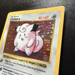 Pokemon TCG Base Set Clefairy Holo Card 5/102 MP/LP - Image 3