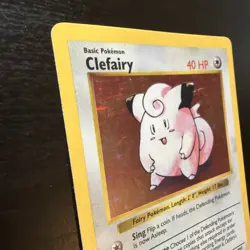 Pokemon TCG Base Set Clefairy Holo Card 5/102 MP/LP - Image 5