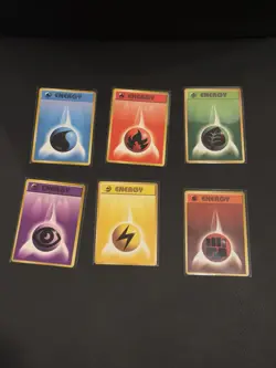 Pokemon 1996 Pocket Monster Japanese Base Energy Set NM (6 Cards) - Image 1