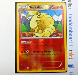 Ninetales REVERSE HOLO RARE card 21/160 XY Primal Clash 2015 Pokemon TCG - Image 1