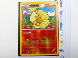 Ninetales REVERSE HOLO RARE card 21/160 XY Primal Clash 2015 Pokemon TCG - Image 3