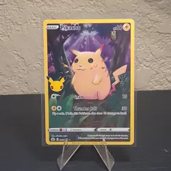 Pokemon Pikachu Full Art 25th Anniversary Celebrations Card 5/25 - Image 1