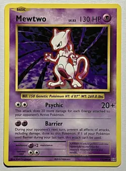 Mewtwo 51/108 (LP) Rare XY Series: Evolutions 2016 Pokemon Card TCG - Image 1