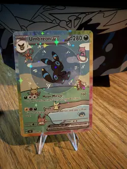 BUBBLE SHINY UMBREON EX POKEMON CARD - * FAN ART * MEW FRIENDS - Image 1