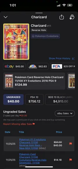 Pokemon Card, Charizard, Good Condition. - Image 1