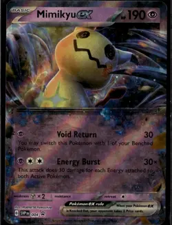 Mimikyu ex Promo SV: Scarlet & Violet Promo Cards 004 Psychic Holo Pokemon Card - Image 1