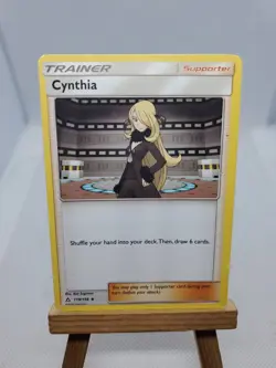 Cynthia Sun & Moon Ultra Prism Uncommon Non Holo 119/156 Pokemon Card - Image 1