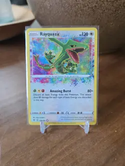 Pokemon Rayquaza Amazing Rare Holo 138/185 Swsh04: Vivid Voltage Card - Image 1