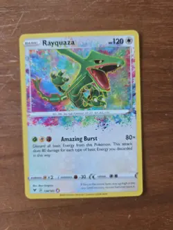 Pokemon Rayquaza Amazing Rare Holo 138/185 Swsh04: Vivid Voltage Card - Image 2