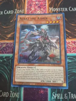 Yugioh Albaz the Ashen POTE-EN011 Super Rare 1st Edition Near Mint - Image 1